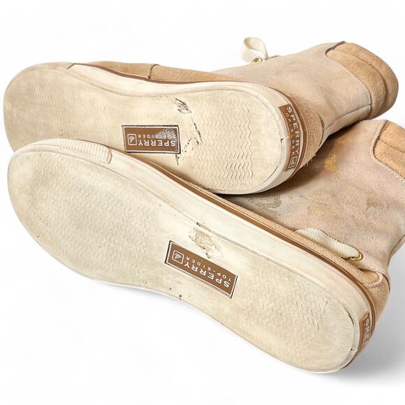 Sperry Top-Sider‎ Acklins Y2K Womens 6 Gold Camo Leather Lace-up High Top Boots - Picture 7 of 11